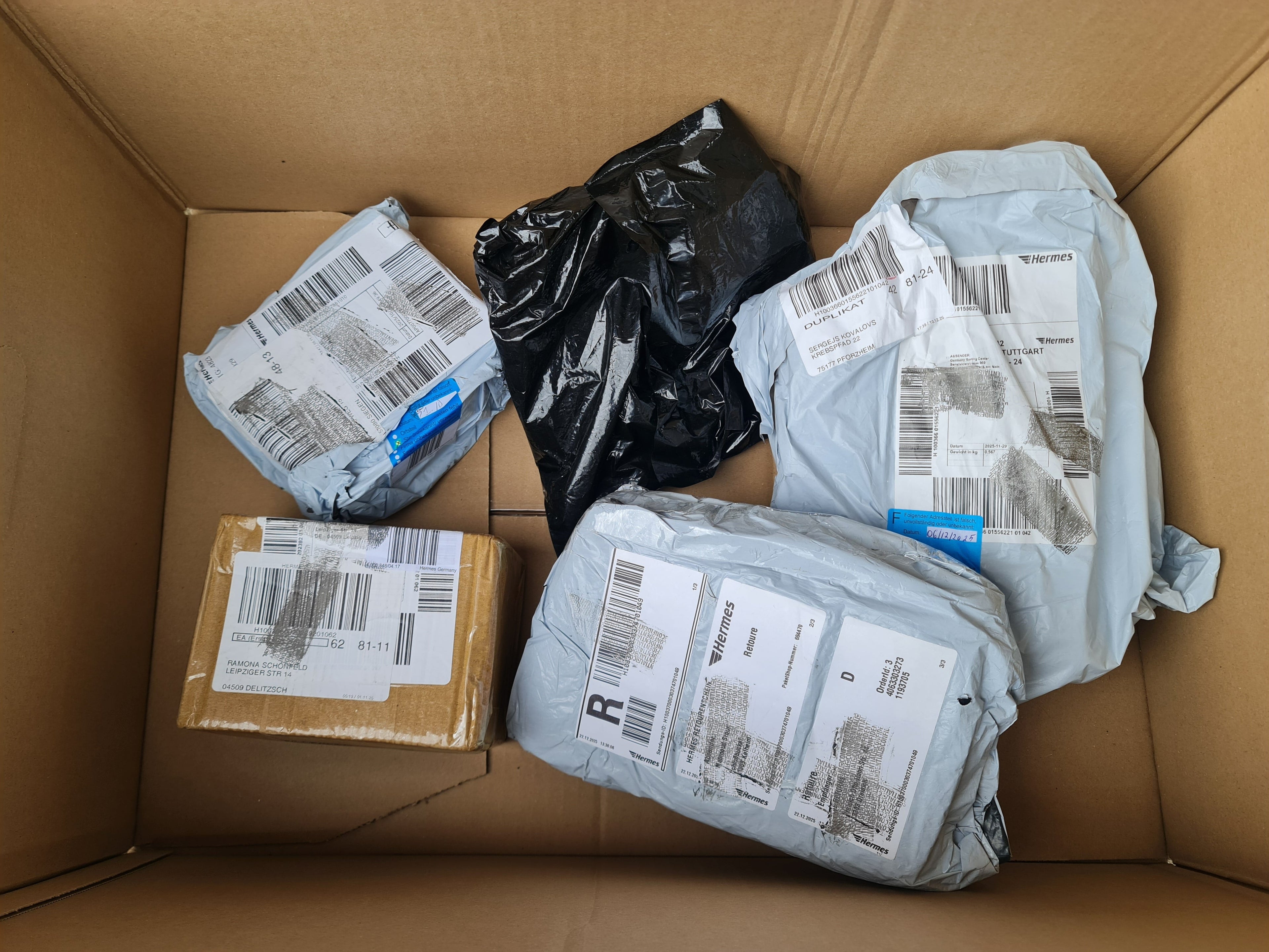 Mystery Packs Überraschungspakete nicht zugestellte Pakete