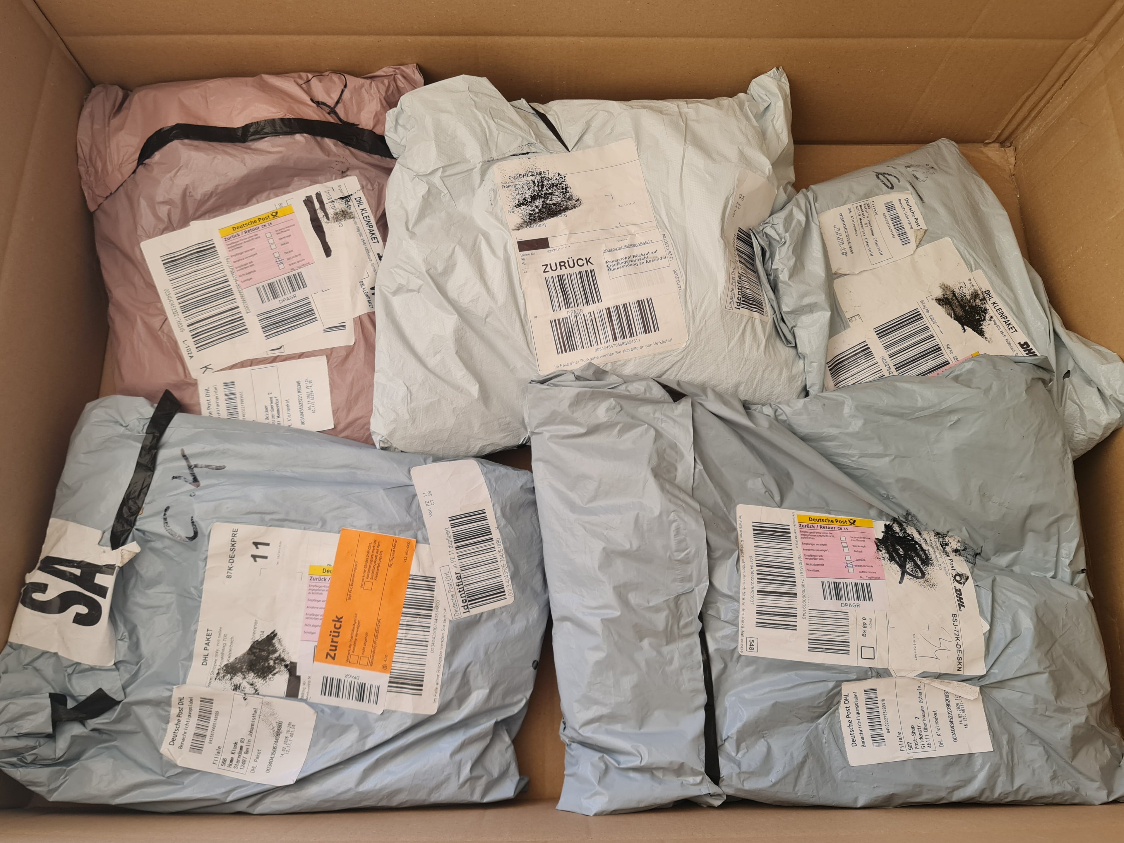 5 echte Mystery Fashion Pakete Kleidung Textilien ungeöffnet 2.1 kg